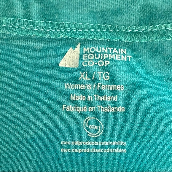 Mountain Equipment Co-op Women’s Sleeveless Turquoise Shirt Lightweight W/pocket - Picture 4 of 9